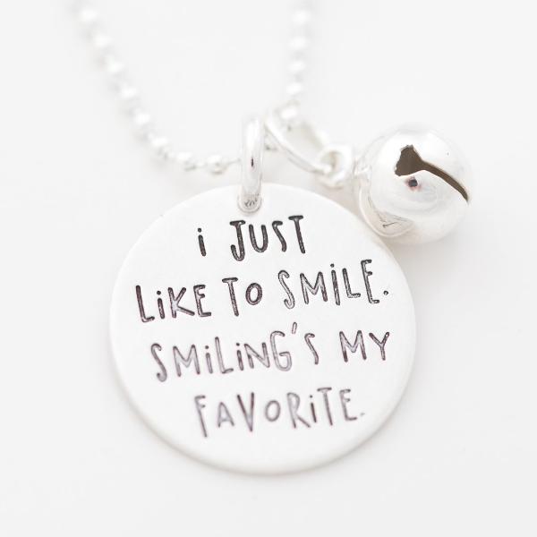 'I Just Like to Smile' Charm NEW