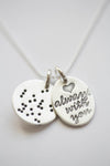 Braille 'I Love You' Charm