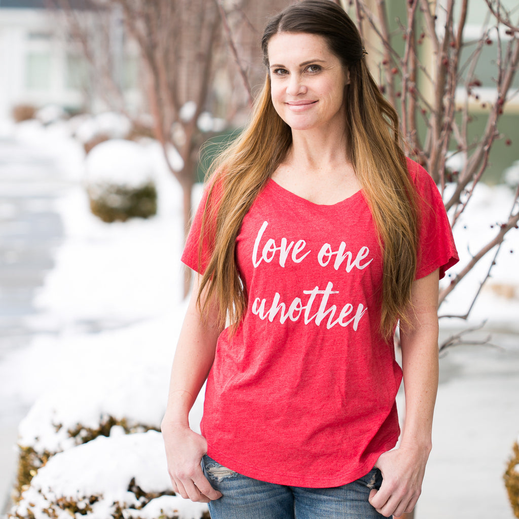 'Love One Another' Dolman Tee