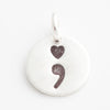 Heart Semicolon Charm - Charity For Project Semicolon