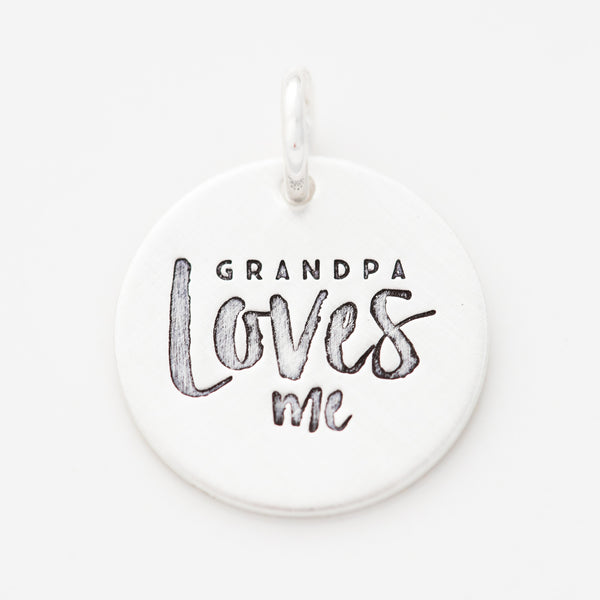 'Grandpa Loves Me' Charm