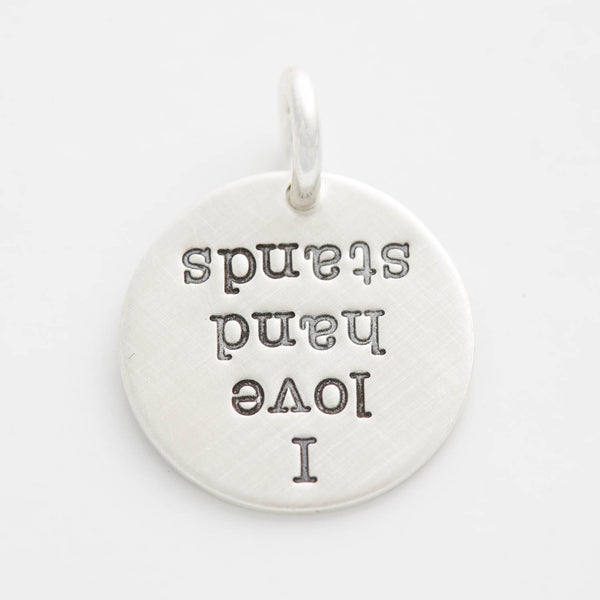 'I Love Hand Stands' Charm