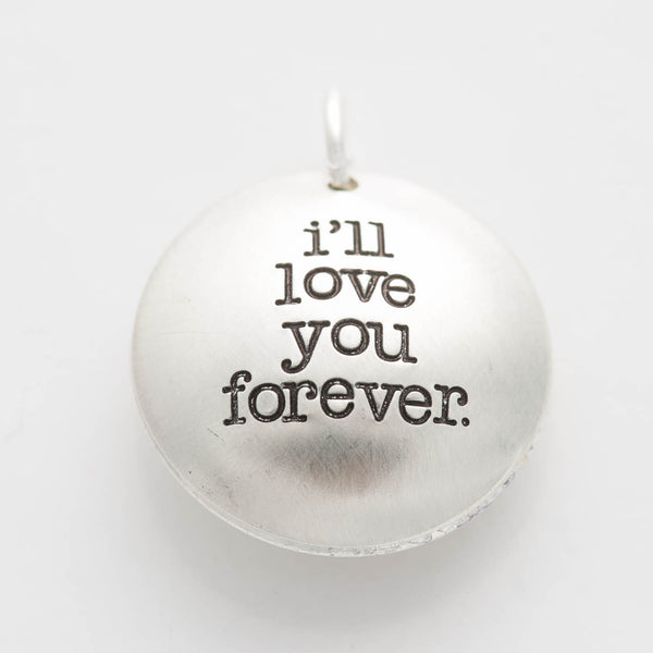 'I'll Love You Forever' Swinging Locket Charm