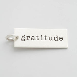 'Gratitude' Charm