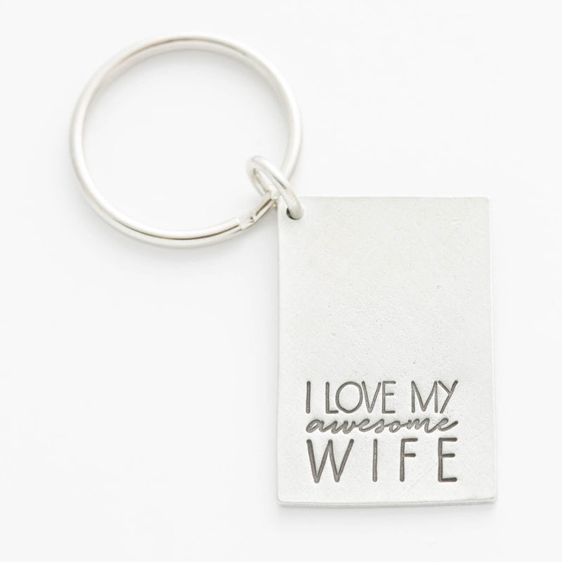 'I Love My Awesome Wife' Key Chain
