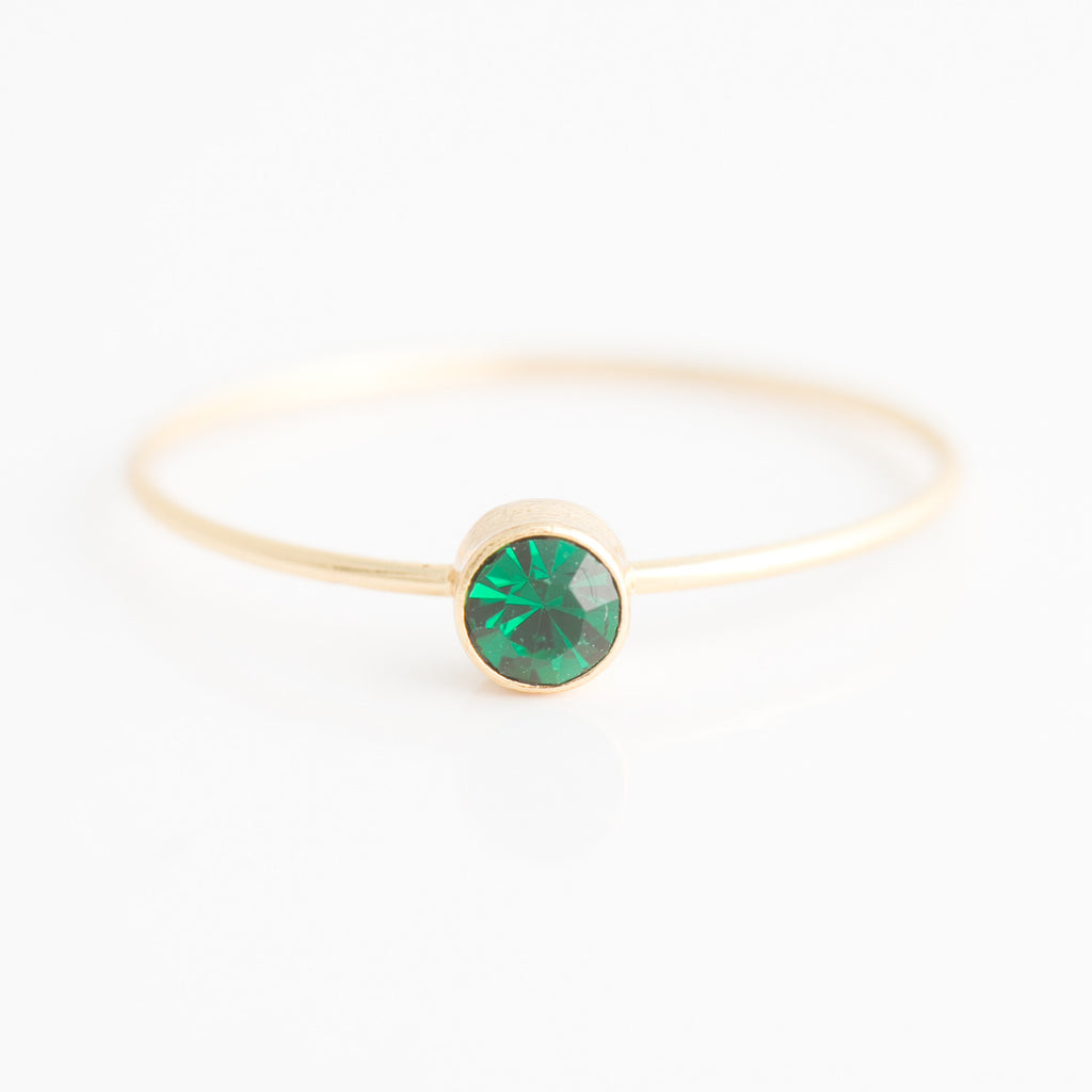 Swarovski Stacking Ring: May/Emerald