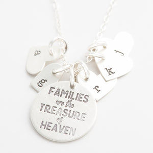 'Families Are the Treasure of Heaven' Charm